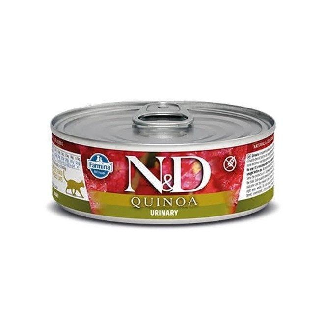 Farmina N&D cat QUINOA urinary konzerva 80 g